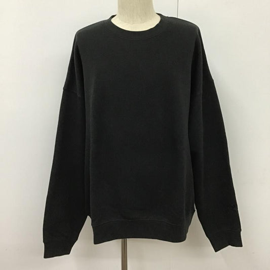 エッセンシャルズ ESSENTIALS トレーナー 長袖 L プリント X ロゴ、文字 黒 / ブラック /  メンズ USED 古着 中古 10102344