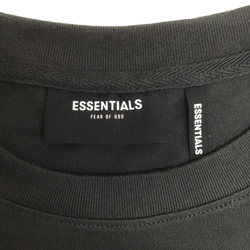 エッセンシャルズ ESSENTIALS Tシャツ 半袖 M ロゴ、文字 黒 / ブラック /  メンズ USED 古着 中古 10102345