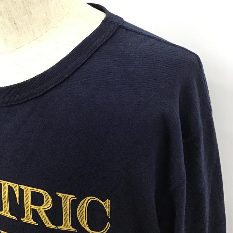 ステュディオ・ダ・ルチザン STUDIO D'ARTISAN Tシャツ 長袖 XL プリント 紺 / ネイビー /  メンズ USED 古着 中古 10102355