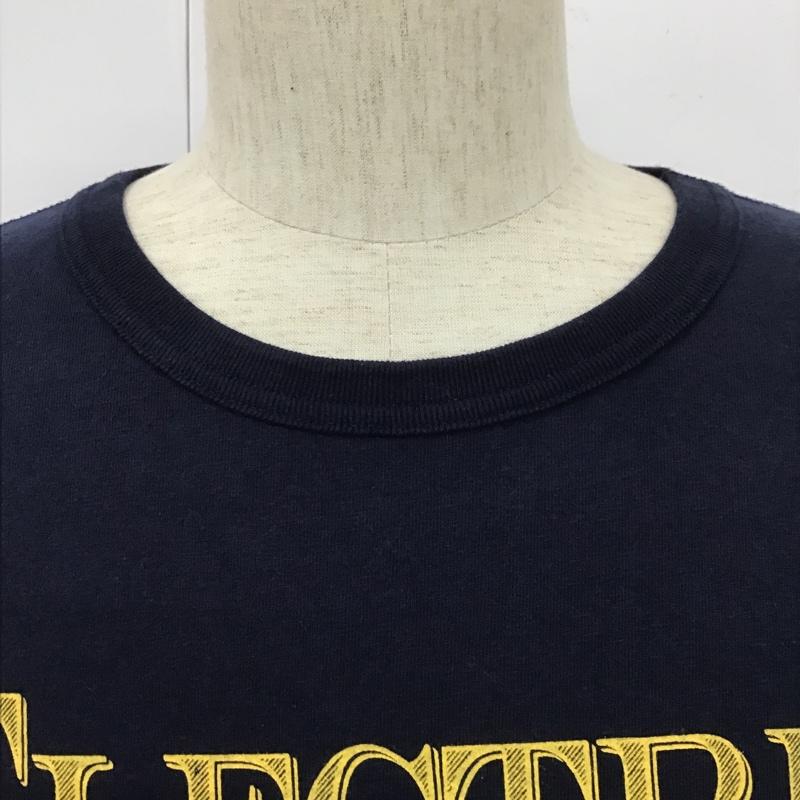 ステュディオ・ダ・ルチザン STUDIO D'ARTISAN Tシャツ 長袖 XL プリント 紺 / ネイビー /  メンズ USED 古着 中古 10102355