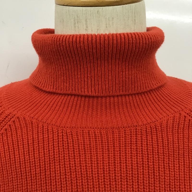 ビームス BEAMS ニット、セーター 長袖 タートルネック M 無地 赤 / レッド /  メンズ USED 古着 中古 10102358