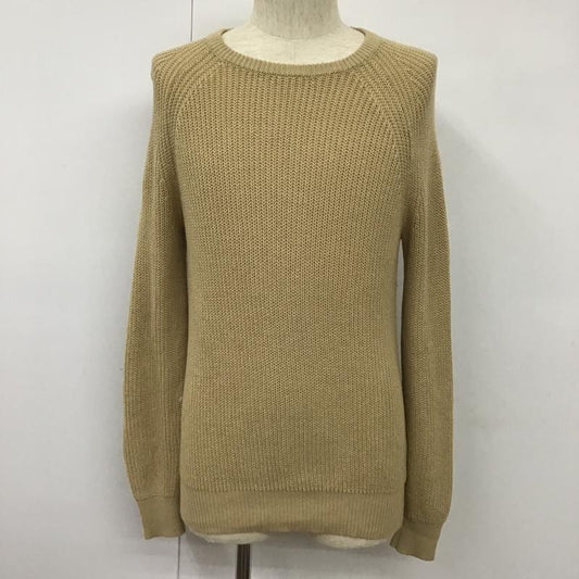 ナノユニバース nano・universe ニット、セーター 長袖 S 無地 ベージュ / ベージュ /  メンズ USED 古着 中古 10102359