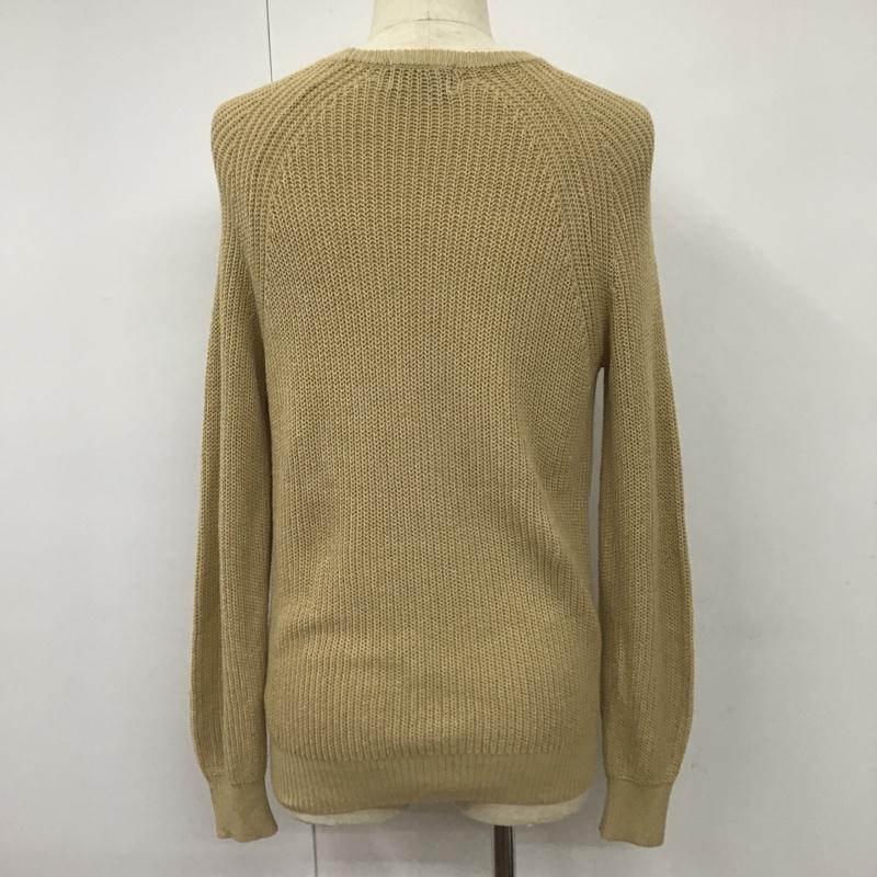 ナノユニバース nano・universe ニット、セーター 長袖 S 無地 ベージュ / ベージュ /  メンズ USED 古着 中古 10102359