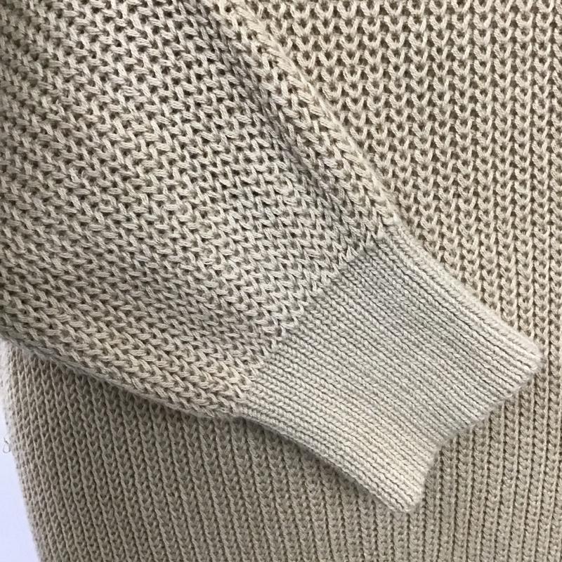 ナノユニバース nano・universe ニット、セーター 長袖 S 無地 ベージュ / ベージュ /  メンズ USED 古着 中古 10102359