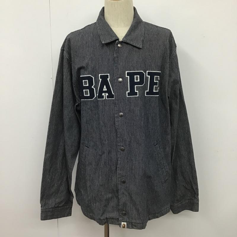 アベイシングエイプ A BATHING APE ジャケット、上着 ジャンパー、ブルゾン ヒッコリー カバーオール ワークジャケット 3L ロゴ、文字 マルチカラー / マルチカラー /  メンズ USED 古着 中古 10102363