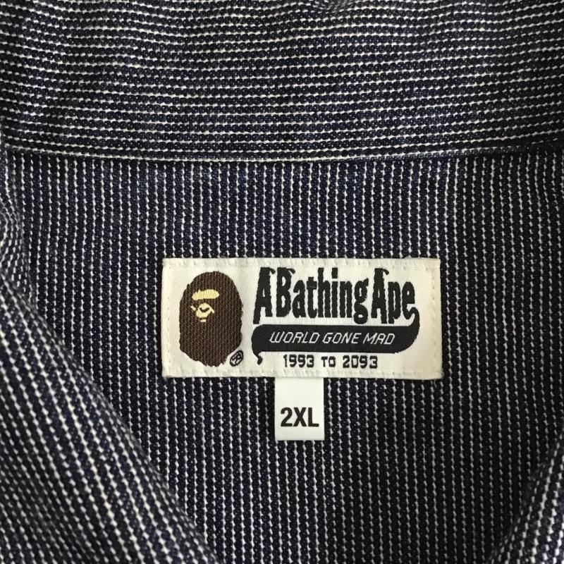 アベイシングエイプ A BATHING APE ジャケット、上着 ジャンパー、ブルゾン ヒッコリー カバーオール ワークジャケット 3L ロゴ、文字 マルチカラー / マルチカラー /  メンズ USED 古着 中古 10102363