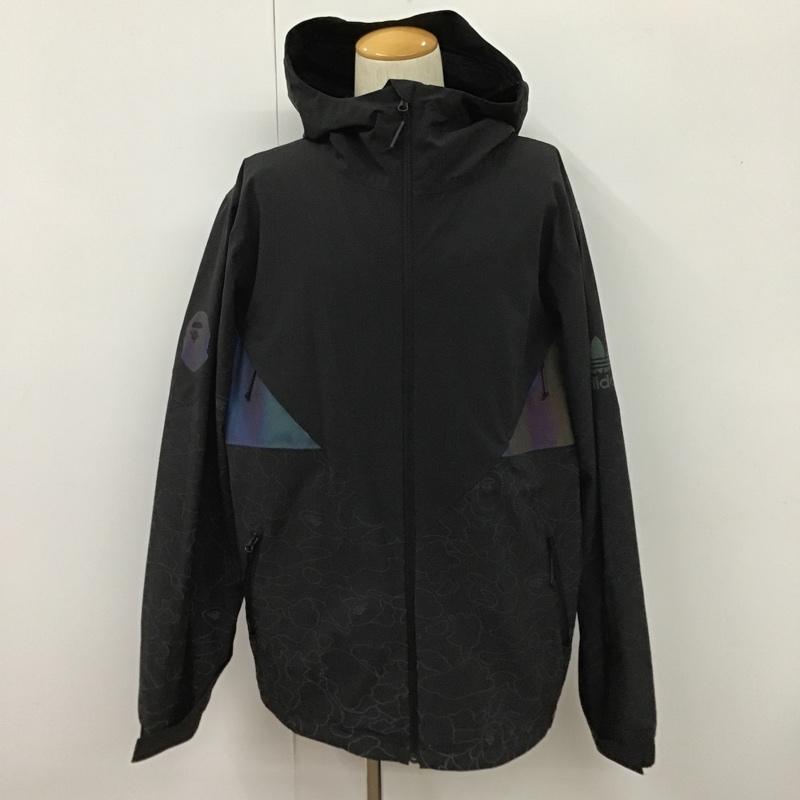 アベイシングエイプ A BATHING APE ジャケット、上着 ジャンパー、ブルゾン DU0202 adidas originals BAPE SNOW JACKET 無地 黒 / ブラック /  メンズ USED 古着 中古 10102365