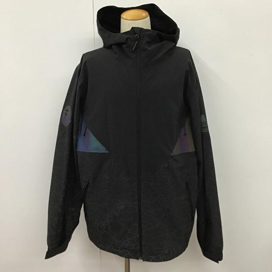 アベイシングエイプ A BATHING APE ジャケット、上着 ジャンパー、ブルゾン DU0202 adidas originals BAPE SNOW JACKET 無地 黒 / ブラック /  メンズ USED 古着 中古 10102365