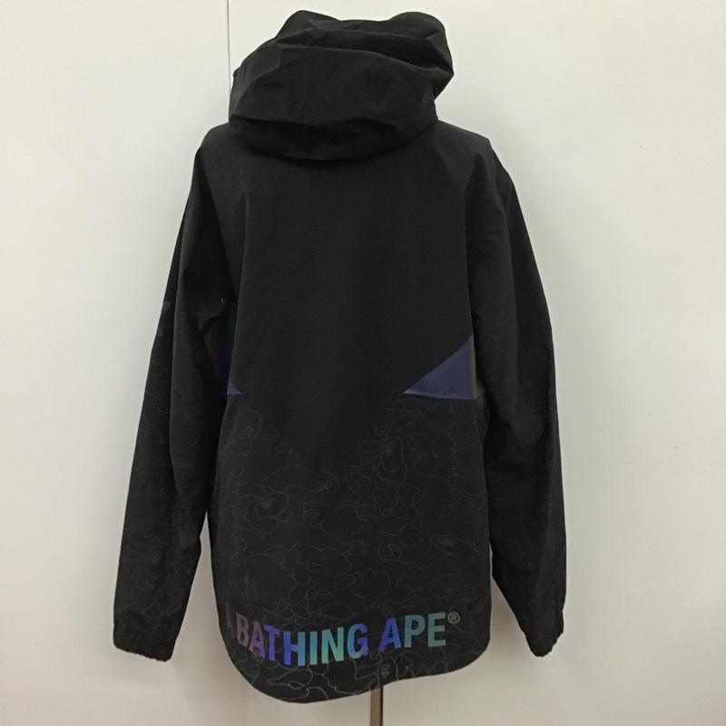 アベイシングエイプ A BATHING APE ジャケット、上着 ジャンパー、ブルゾン DU0202 adidas originals BAPE SNOW JACKET 無地 黒 / ブラック /  メンズ USED 古着 中古 10102365