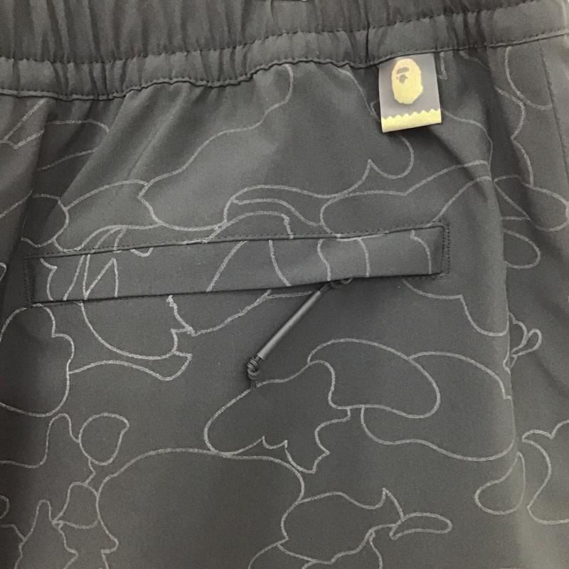 アベイシングエイプ A BATHING APE パンツ ワークパンツ、ペインターパンツ ナイロンパンツ DU0205 adidas Snowboarding 総柄 黒 / ブラック /  メンズ USED 古着 中古 10102366