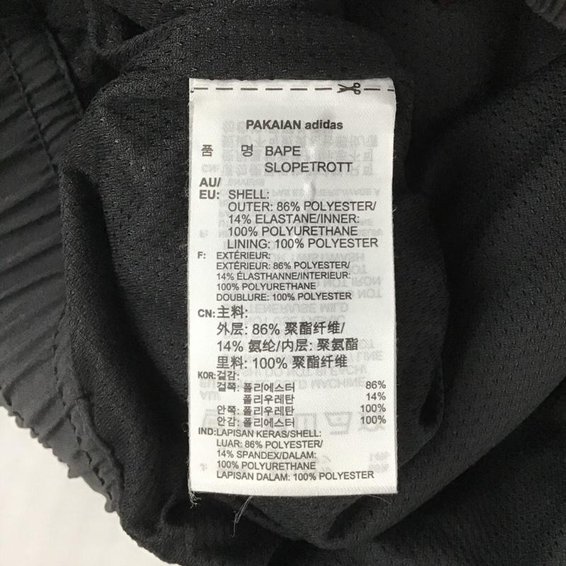 アベイシングエイプ A BATHING APE パンツ ワークパンツ、ペインターパンツ ナイロンパンツ DU0205 adidas Snowboarding 総柄 黒 / ブラック /  メンズ USED 古着 中古 10102366