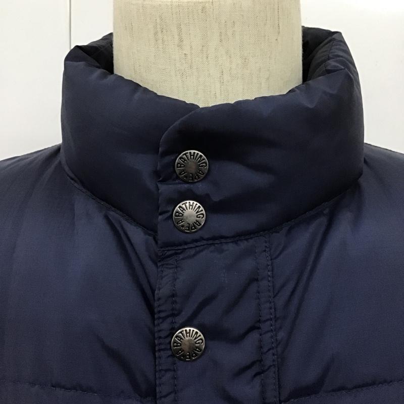 アベイシングエイプ A BATHING APE ベスト ベスト ダウンベスト XL 無地 紺 / ネイビー /  メンズ USED 古着 中古 10102371