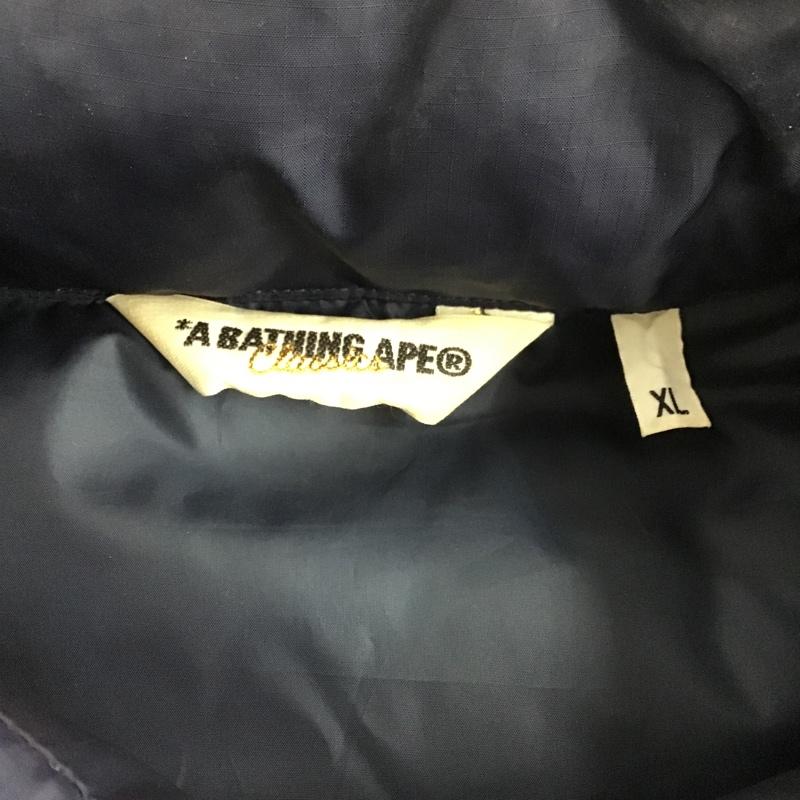 アベイシングエイプ A BATHING APE ベスト ベスト ダウンベスト XL 無地 紺 / ネイビー /  メンズ USED 古着 中古 10102371