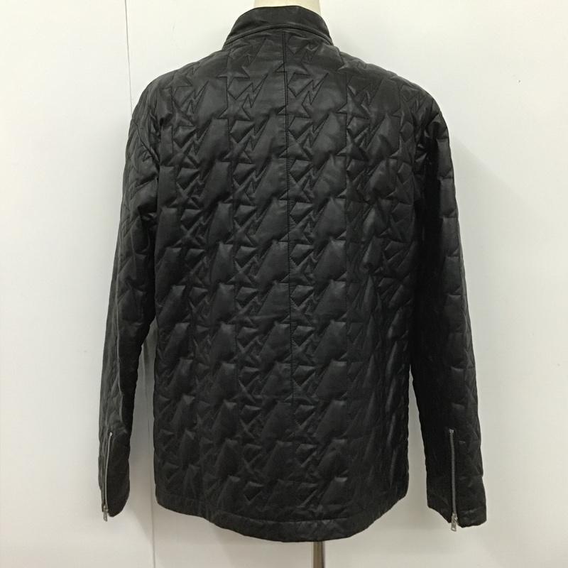アベイシングエイプ A BATHING APE ジャケット、上着 レザージャケット ダウン XL 無地 黒 / ブラック /  メンズ USED 古着 中古 10102376