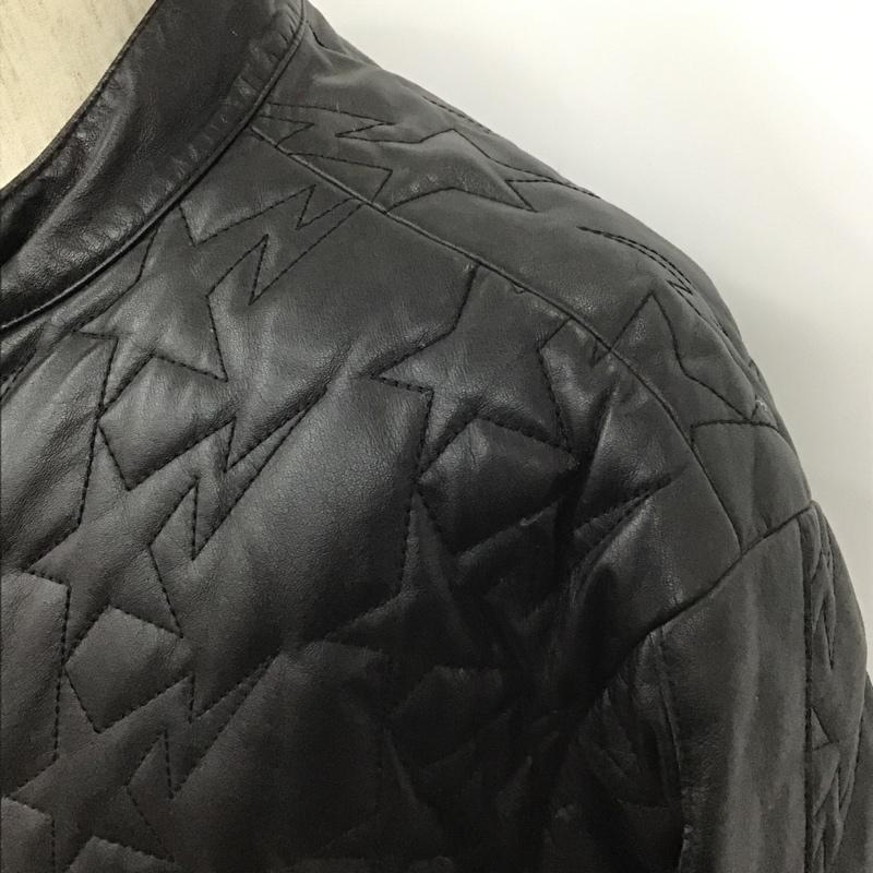 アベイシングエイプ A BATHING APE ジャケット、上着 レザージャケット ダウン XL 無地 黒 / ブラック /  メンズ USED 古着 中古 10102376
