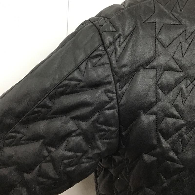 アベイシングエイプ A BATHING APE ジャケット、上着 レザージャケット ダウン XL 無地 黒 / ブラック /  メンズ USED 古着 中古 10102376