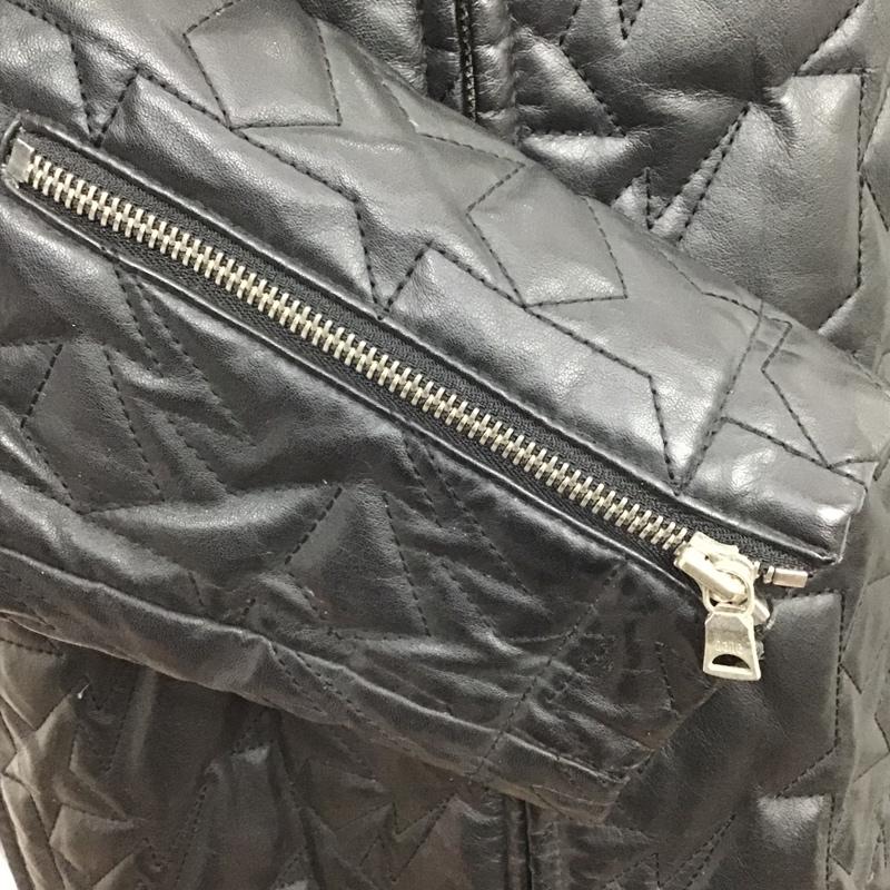アベイシングエイプ A BATHING APE ジャケット、上着 レザージャケット ダウン XL 無地 黒 / ブラック /  メンズ USED 古着 中古 10102376