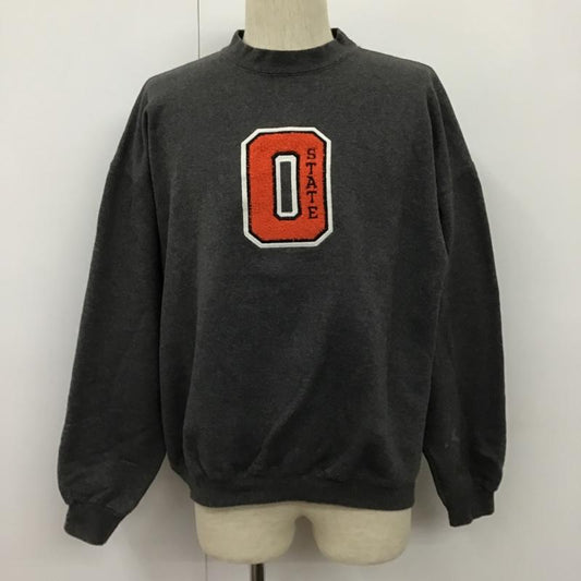 ヘインズ HANES トレーナー 長袖 L 無地 灰 / グレー /  メンズ USED 古着 中古 10102383