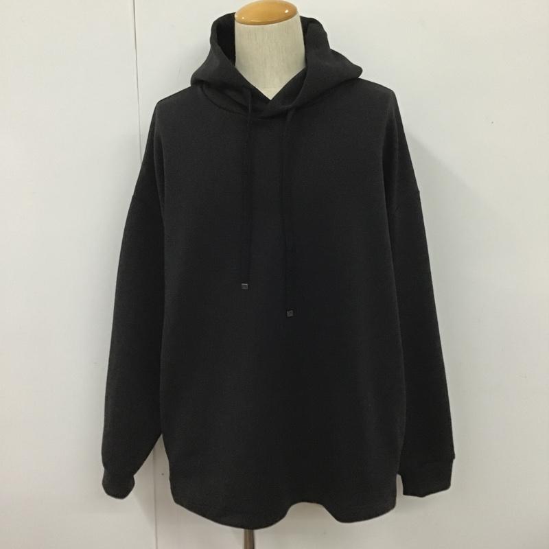 ビームス ハート BEAMS HEART パーカー 長袖 フーディ L 無地 黒 / ブラック /  メンズ USED 古着 中古 10102384