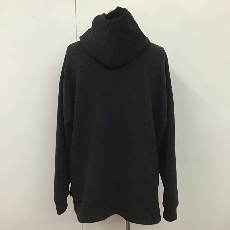 ビームス ハート BEAMS HEART パーカー 長袖 フーディ L 無地 黒 / ブラック /  メンズ USED 古着 中古 10102384
