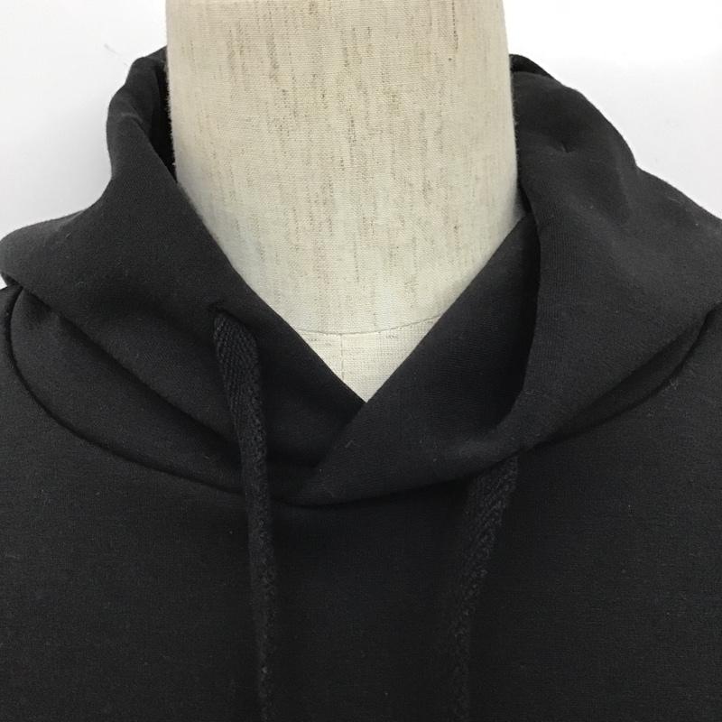 ビームス ハート BEAMS HEART パーカー 長袖 フーディ L 無地 黒 / ブラック /  メンズ USED 古着 中古 10102384