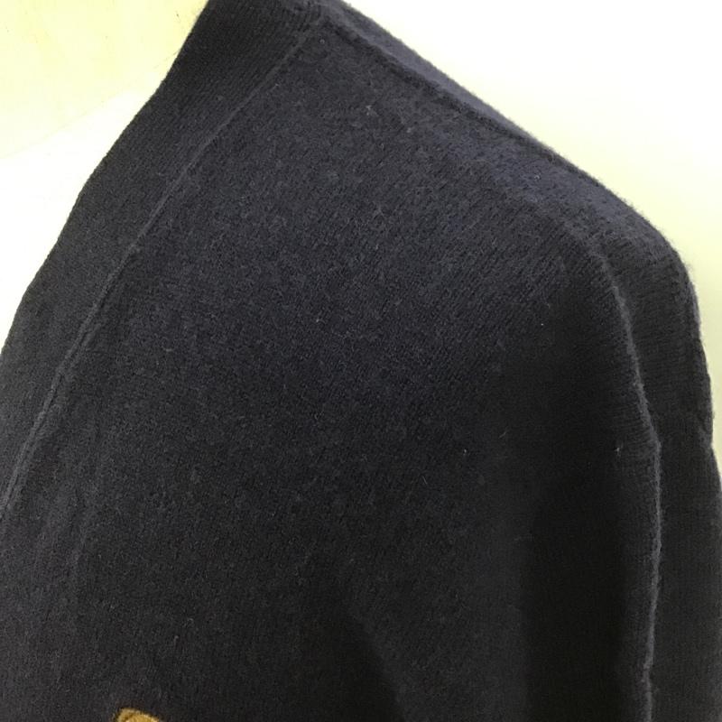 ポロバイラルフローレン Polo by RALPH LAUREN カーディガン 長袖 ポロベア M 無地 紺 / ネイビー /  メンズ USED 古着 中古 10102386