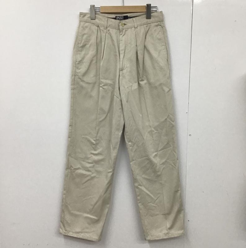 ポロバイラルフローレン Polo by RALPH LAUREN パンツ スラックス 無地 オフホワイト / オフホワイト /  メンズ USED 古着 中古 10102398