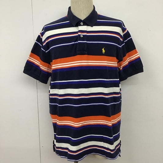 ポロバイラルフローレン Polo by RALPH LAUREN ポロシャツ 半袖 L ボーダー柄 マルチカラー / マルチカラー /  メンズ USED 古着 中古 10102400