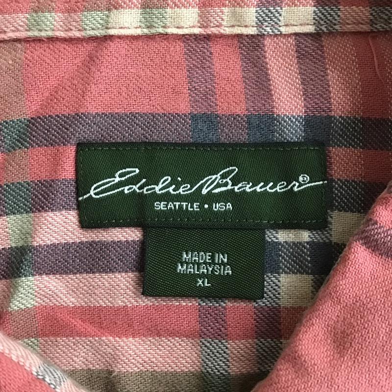 エディーバウアー Eddie Bauer シャツ、ブラウス 長袖 XL チェック マルチカラー / マルチカラー /  メンズ USED 古着 中古 10102401
