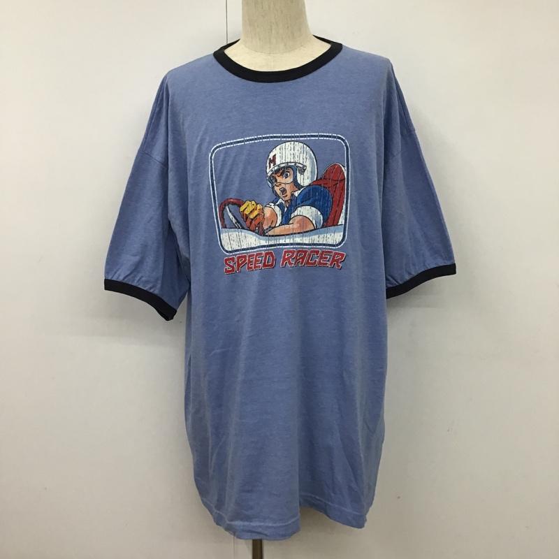 古着 USED Tシャツ 半袖 SPEED RACER プリント 水色 / ライトブルー /  メンズ USED 古着 中古 10102406