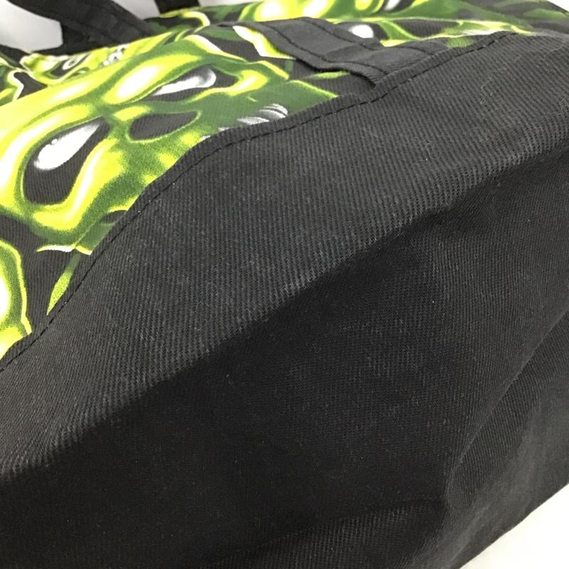 シュプリーム Supreme トートバッグ トートバッグ Skull Pile Denim Tote 18SS ドクロ スカル ロゴ 総柄 黒 / ブラック / X 緑 / グリーン /  メンズ USED 古着 中古 10102451