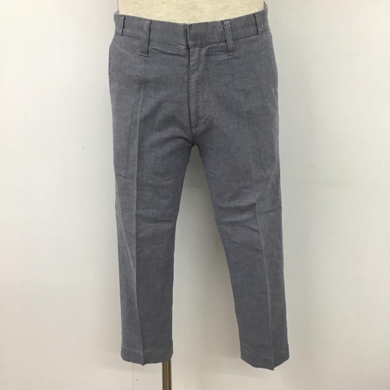 ポールスミス Paul Smith パンツ スラックス センタータックパンツ スラックス 七分丈 カジュアルパンツ S 無地 青 / ブルー /  メンズ USED 古着 中古 10102488