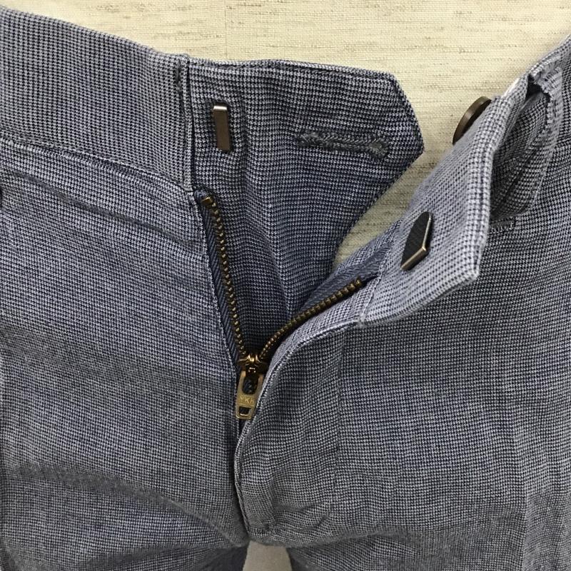 ポールスミス Paul Smith パンツ スラックス センタータックパンツ スラックス 七分丈 カジュアルパンツ S 無地 青 / ブルー /  メンズ USED 古着 中古 10102488