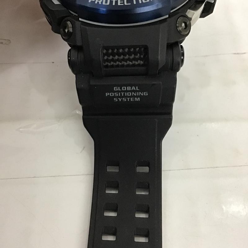 ジーショック G-SHOCK 腕時計 アナログ（クォーツ式） 5502 GPW-2000 GPS Bluetooth 電波ソーラー ロゴ、文字 紺 / ネイビー /  メンズ USED 古着 中古 10102489