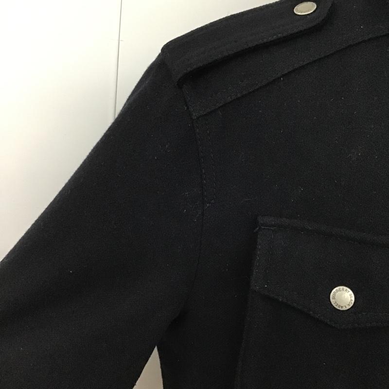 バーバリーブラックレーベル BURBERRY BLACK LABEL ジャケット、上着 ジャンパー、ブルゾン ジップアップジャケット M65 アウター ミリタリージャケット LL 無地 黒 / ブラック /  メンズ USED 古着 中古 10102503