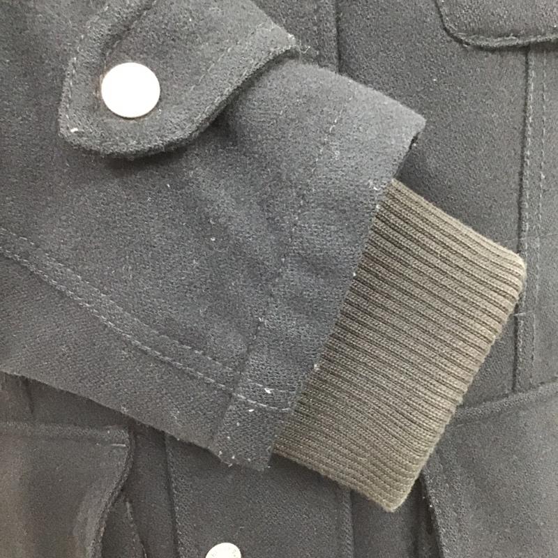 バーバリーブラックレーベル BURBERRY BLACK LABEL ジャケット、上着 ジャンパー、ブルゾン ジップアップジャケット M65 アウター ミリタリージャケット LL 無地 黒 / ブラック /  メンズ USED 古着 中古 10102503