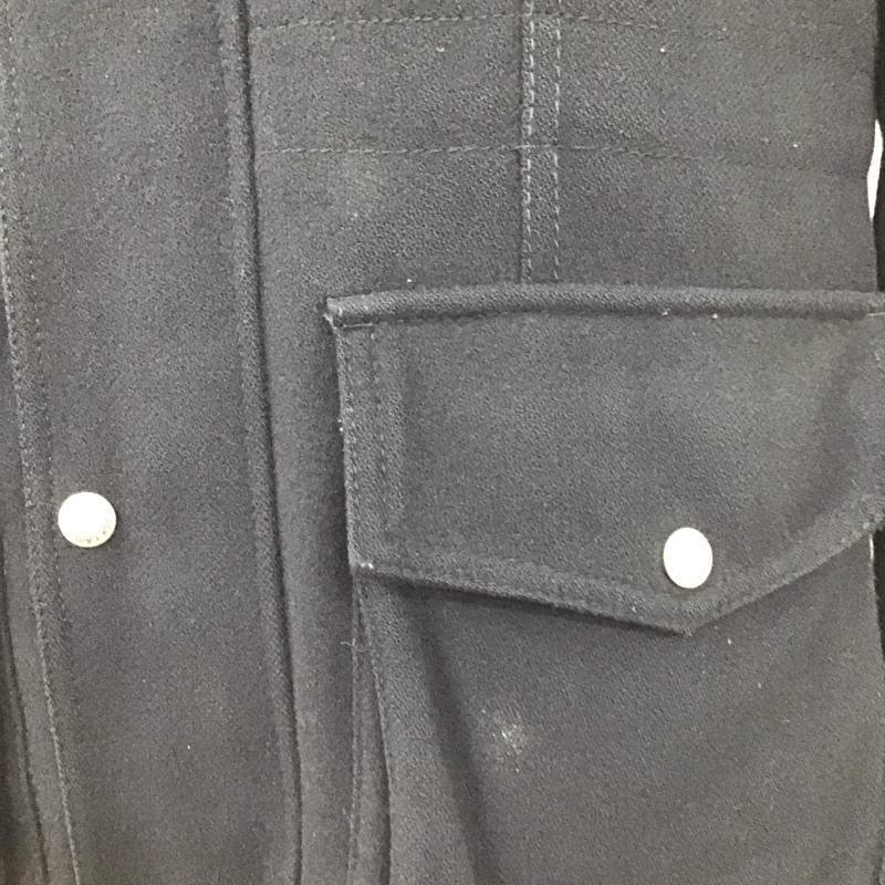 バーバリーブラックレーベル BURBERRY BLACK LABEL ジャケット、上着 ジャンパー、ブルゾン ジップアップジャケット M65 アウター ミリタリージャケット LL 無地 黒 / ブラック /  メンズ USED 古着 中古 10102503