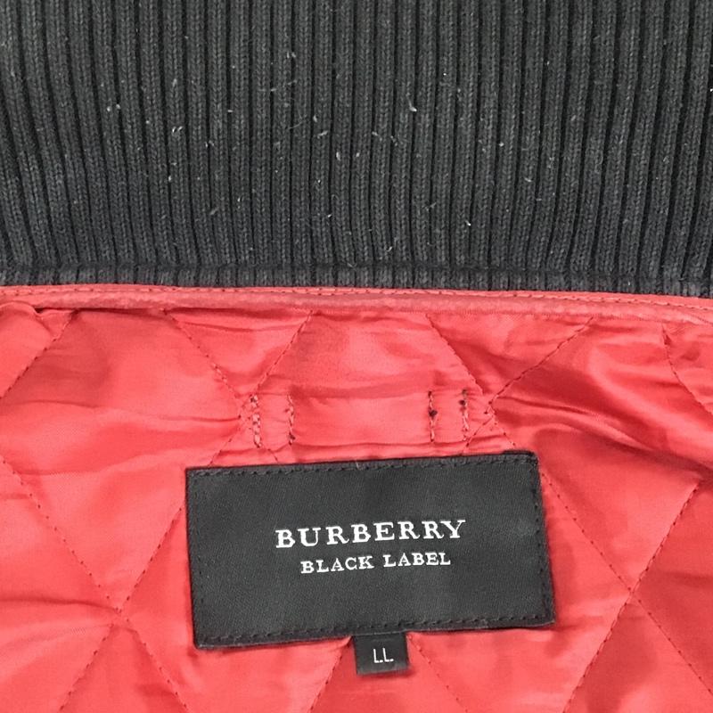 バーバリーブラックレーベル BURBERRY BLACK LABEL ジャケット、上着 ジャンパー、ブルゾン ジップアップジャケット M65 アウター ミリタリージャケット LL 無地 黒 / ブラック /  メンズ USED 古着 中古 10102503