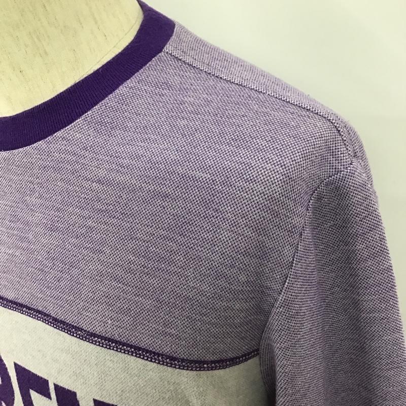 シュプリーム Supreme ニット、セーター 長袖 ロゴニットカットソー セーター クルーネック リブニット長袖カットソー M ロゴ、文字 紫 / パープル /  メンズ USED 古着 中古 10102506