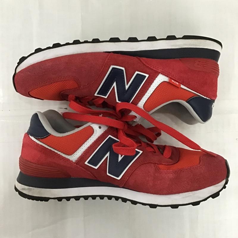 ニューバランス New Balance スニーカー スニーカー ML574SP2 ローカット 25.5cm 25.5cm ロゴ、文字 赤 / レッド / X 白 / ホワイト / X 紺 / ネイビー /  メンズ USED 古着 中古 10102512