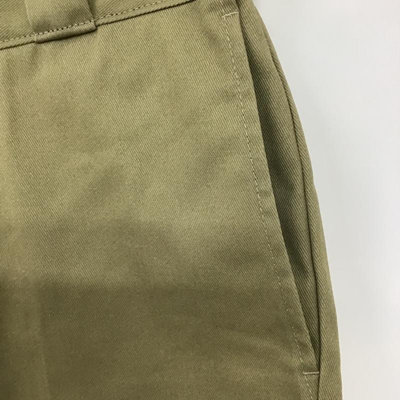 ディッキーズ Dickies パンツ ワークパンツ、ペインターパンツ ワークパンツ ワイドパンツ カジュアルパンツ センタータックパンツ 28インチ 無地 ベージュ / ベージュ /  メンズ USED 古着 中古 10102517