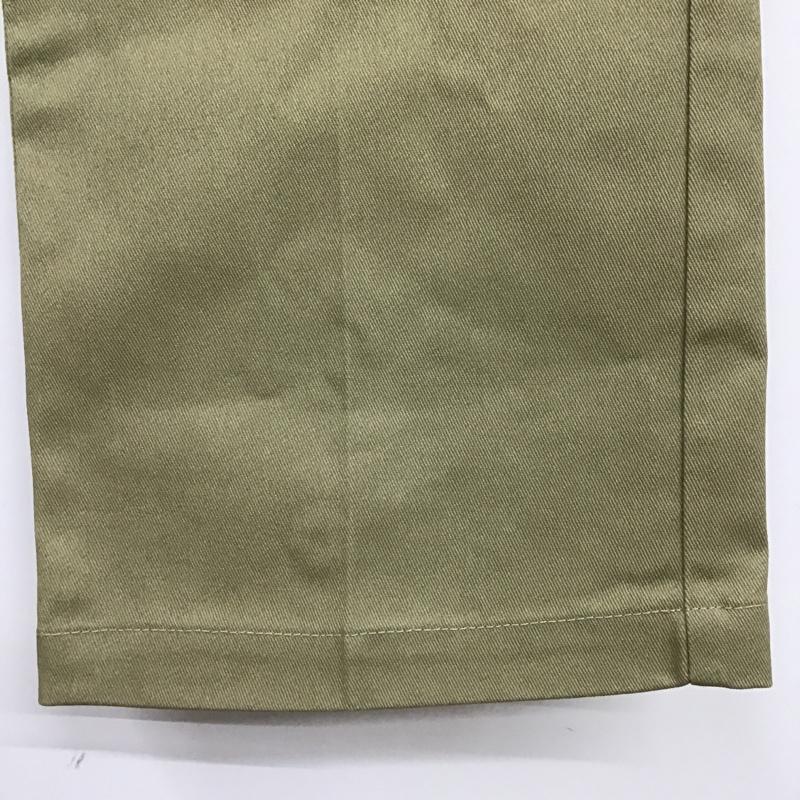 ディッキーズ Dickies パンツ ワークパンツ、ペインターパンツ ワークパンツ ワイドパンツ カジュアルパンツ センタータックパンツ 28インチ 無地 ベージュ / ベージュ /  メンズ USED 古着 中古 10102517