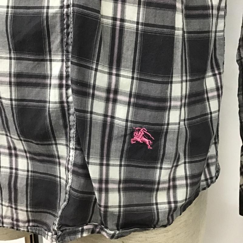 バーバリーブラックレーベル BURBERRY BLACK LABEL シャツ、ブラウス 長袖 BMW22-801-06 長袖シャツ チェックシャツ カラーシャツ 3 チェック 白 / ホワイト / X 黒 / ブラック / X 灰 / グレー / X 桃 / ピンク /  メンズ USED 古着 中古 10102526