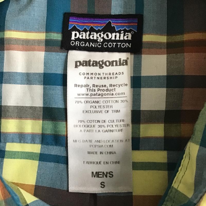パタゴニア patagonia シャツ、ブラウス 半袖 半袖チェックシャツ カラーシャツ カジュアルシャツ S チェック マルチカラー / マルチカラー /  メンズ USED 古着 中古 10102543