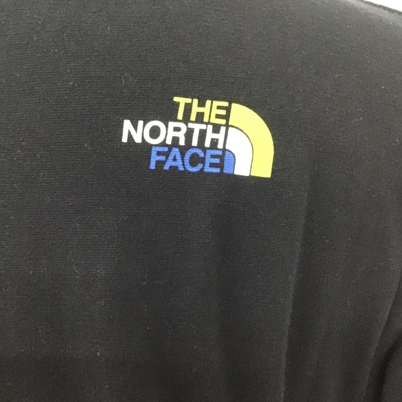 ザノースフェイス THE NORTH FACE Tシャツ 半袖 NT31431 TRIVERTTEE 半袖カットソー プリントTシャツ クルーネックカットソー M ロゴ、文字 黒 / ブラック /  メンズ USED 古着 中古 10102544