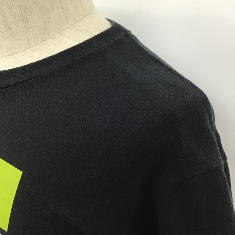 ザノースフェイス THE NORTH FACE Tシャツ 半袖 NT31431 TRIVERTTEE 半袖カットソー プリントTシャツ クルーネックカットソー M ロゴ、文字 黒 / ブラック /  メンズ USED 古着 中古 10102544