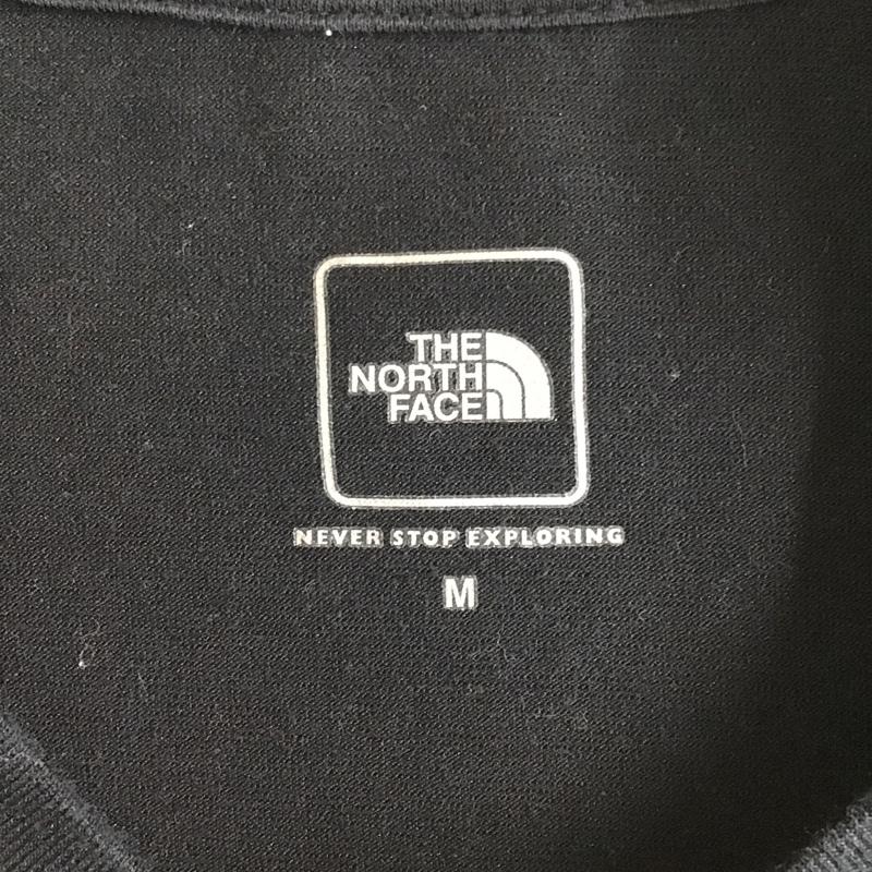 ザノースフェイス THE NORTH FACE Tシャツ 半袖 NT31431 TRIVERTTEE 半袖カットソー プリントTシャツ クルーネックカットソー M ロゴ、文字 黒 / ブラック /  メンズ USED 古着 中古 10102544