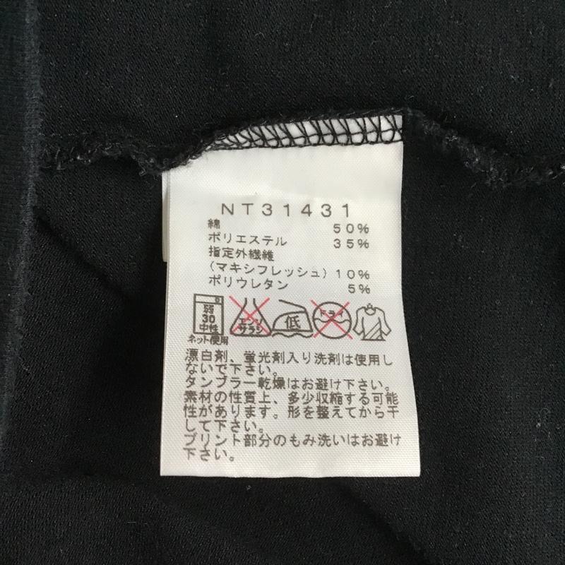ザノースフェイス THE NORTH FACE Tシャツ 半袖 NT31431 TRIVERTTEE 半袖カットソー プリントTシャツ クルーネックカットソー M ロゴ、文字 黒 / ブラック /  メンズ USED 古着 中古 10102544