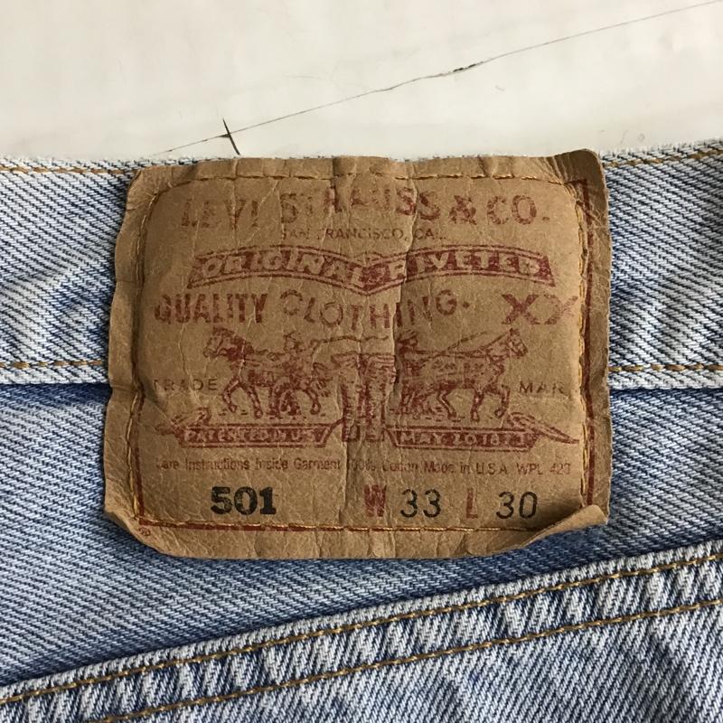リーバイストラウスアンドコー Levi Strauss & co. パンツ デニム、ジーンズ デニムパンツ ストレートパンツ ワイドパンツ カジュアルパンツ 501ジーンズ 33インチ 無地 インディゴ / インディゴ /  メンズ USED 古着 中古 10102553