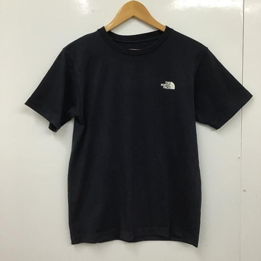 ザノースフェイス THE NORTH FACE Tシャツ 半袖 NT32038 半袖カットソー プリントTシャツ クルーネックカットソー M ロゴ、文字 紺 / ネイビー /  メンズ USED 古着 中古 10102560